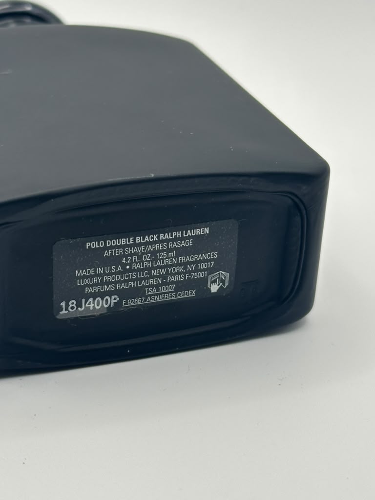 Polo Double Black Ralph Lauren After Shave 4.2oz / 125ml Splash For Men - image 2